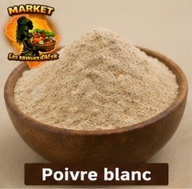 Poivre Blanc Moulu – Épice 100% Naturelle Finement Moulue