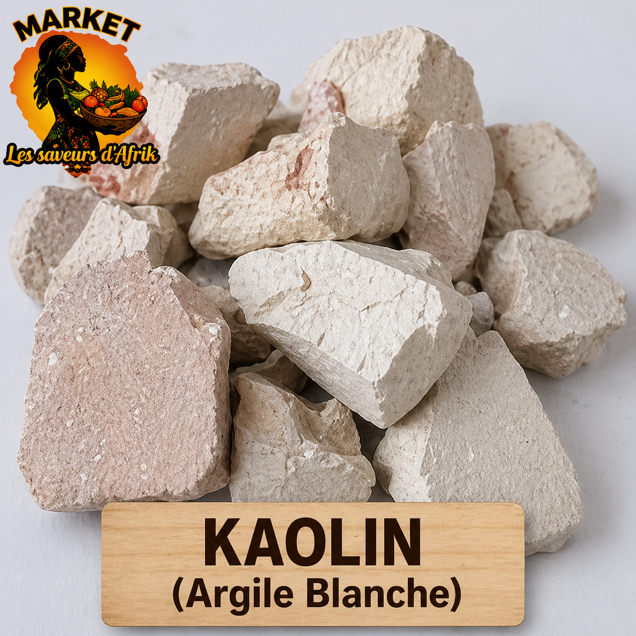 Kaolin (Argile Blanche) – 100% Naturel Tradition Africaine
