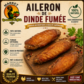 Aileron de Dinde Fumée – 100% Naturel Fumage Artisanal Qualité Premium