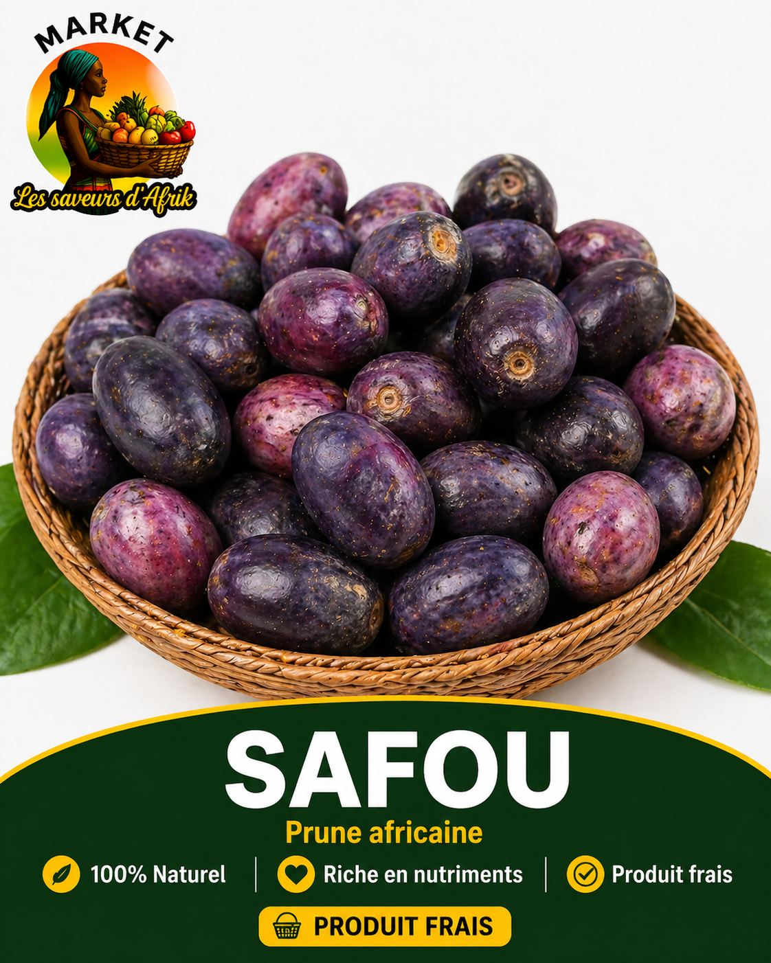 Safou – Prune Africaine Fraîche 100% Naturelle