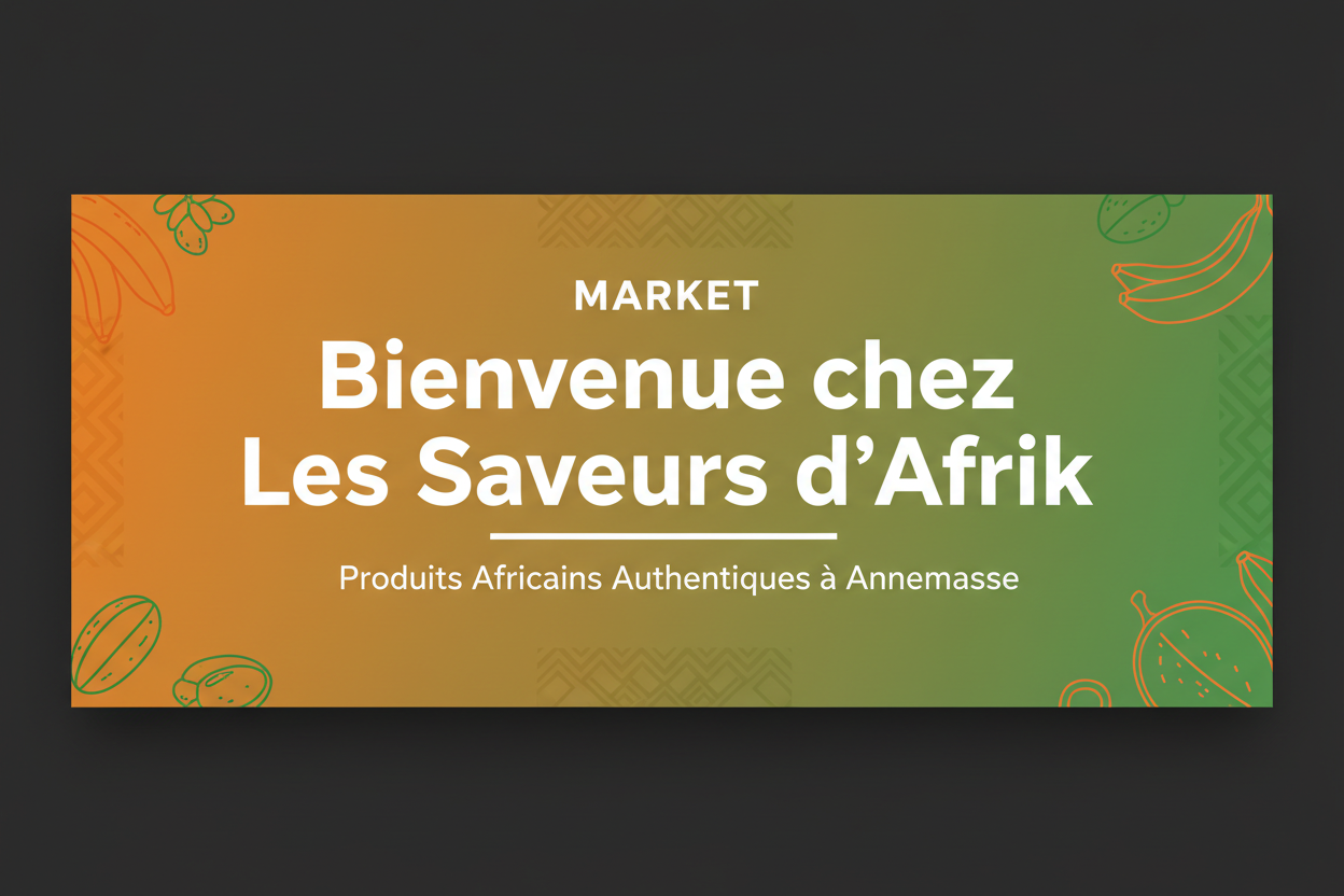Bannière MARKET Les Saveurs d'Afrik