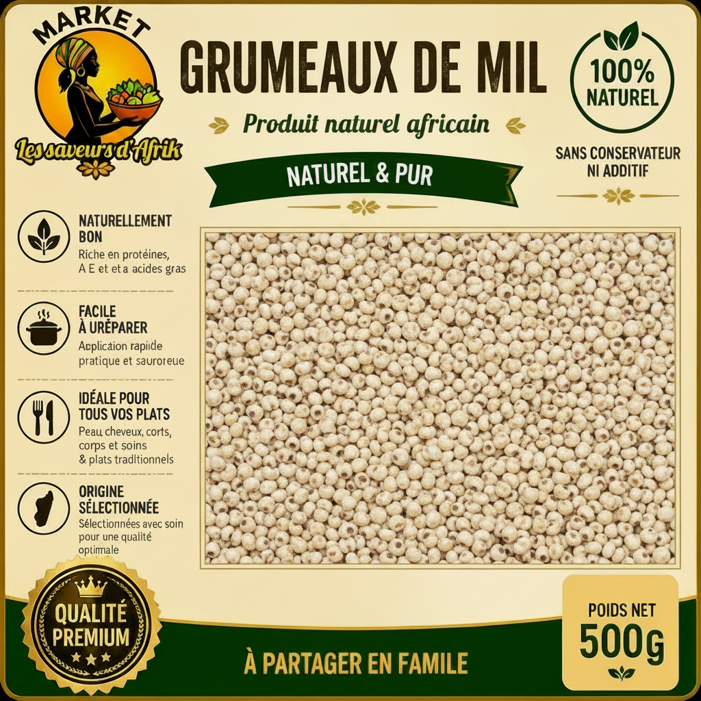 Grumeaux de Mil - avec photo mil