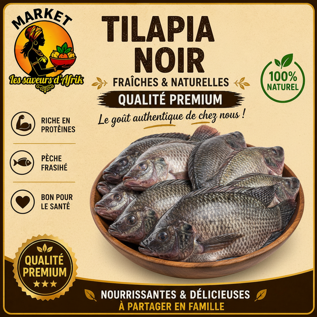 Tilapia Noir - Market Les Saveurs d'Afrik