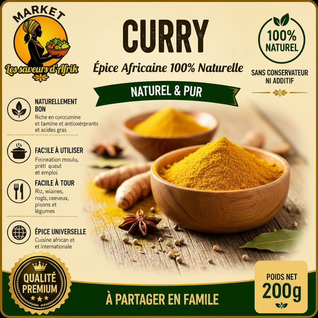 Curry – Épice Africaine 100% Naturelle
