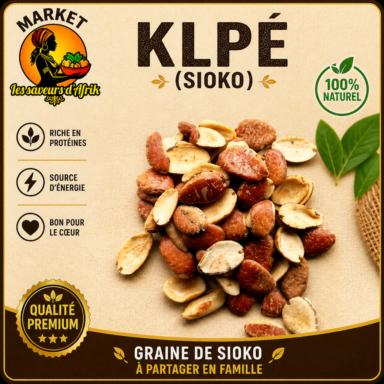 Klpé (Sioko) – Graine de Sioko 100% Naturel Qualité Premium