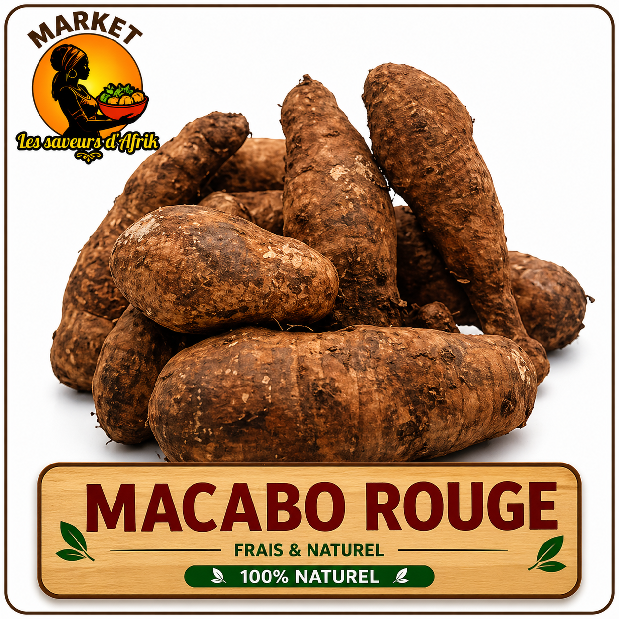 Macabo Rouge – Tubercule Africain Frais & 100% Naturel