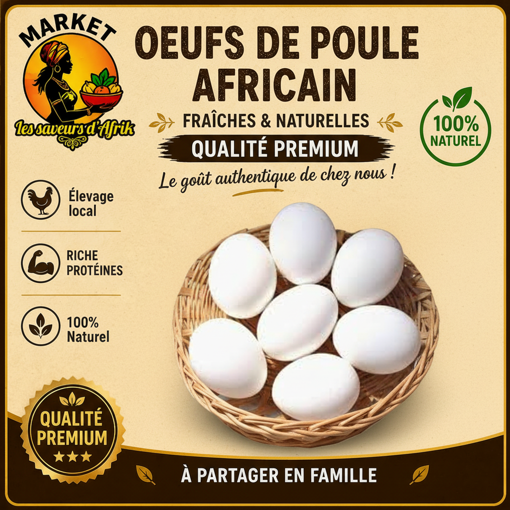 Oeufs de Poule Africain