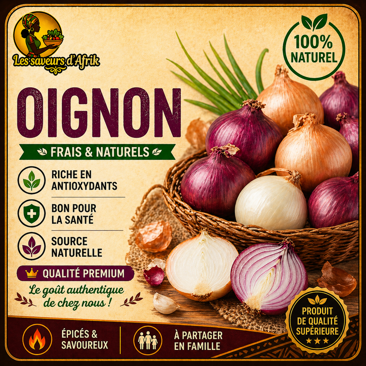 Oignons Frais - Légume de Base
