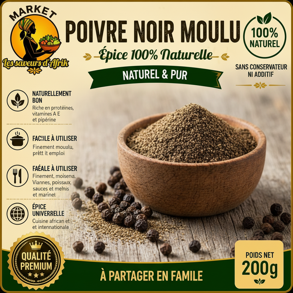 Poivre Noir Moulu