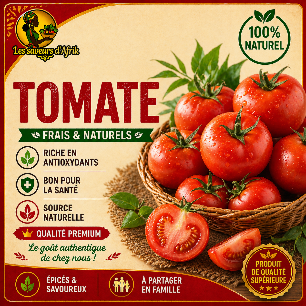 Tomates Fraîches - Légume Essentiel
